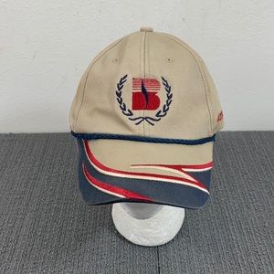 Beck's President's Club 2008 Baseball Hat Mens Adjustable Beige Red Blue Legend